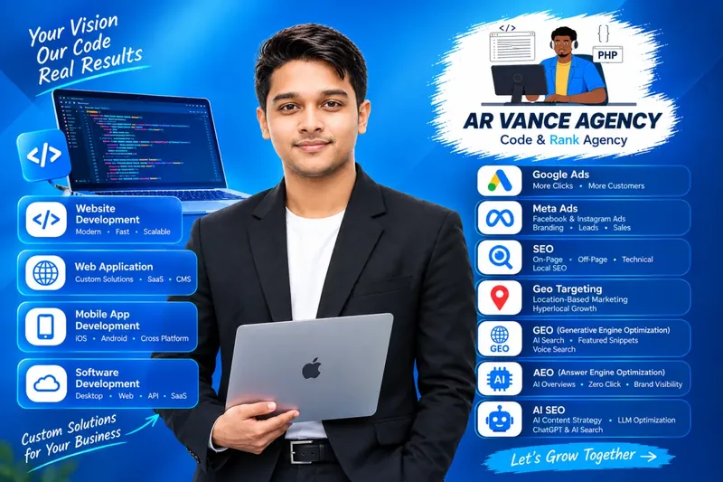 AR Vance Agency — web development, SEO, AI and advertising